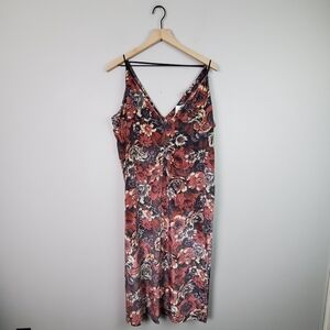 ASOS Velvet Floral Dress US 10 BNWT